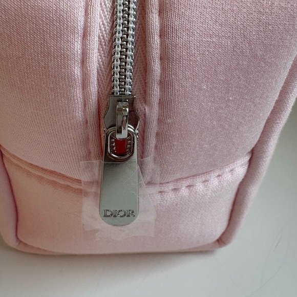 Dior Pink Embroidered CD Cosmetic Pouch - Picture 4 of 7